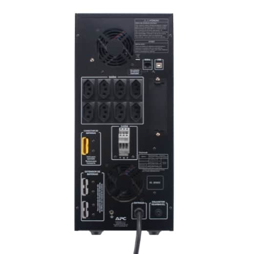 Nobreak APC Ideal para servidores e estações de trabalho – 3000VA- Voltagem entrada:saida 220V – Tomadas NBR 14136 Nobreak APC Ideal para servidores e estações de trabalho - 3000VA- Voltagem entrada:saida 220V – Tomadas NBR 14136