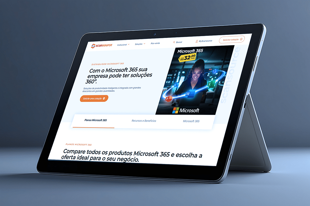 Soluções Microsoft disponíveis na ScanSource