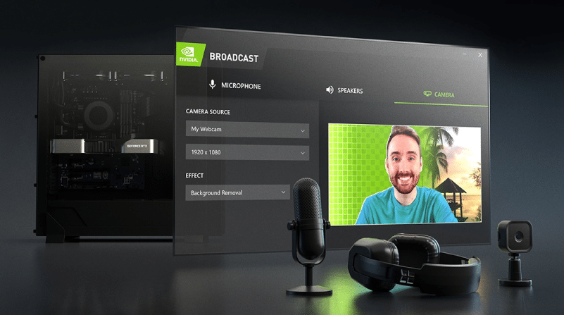 Recursos principais do NVIDIA Broadcast